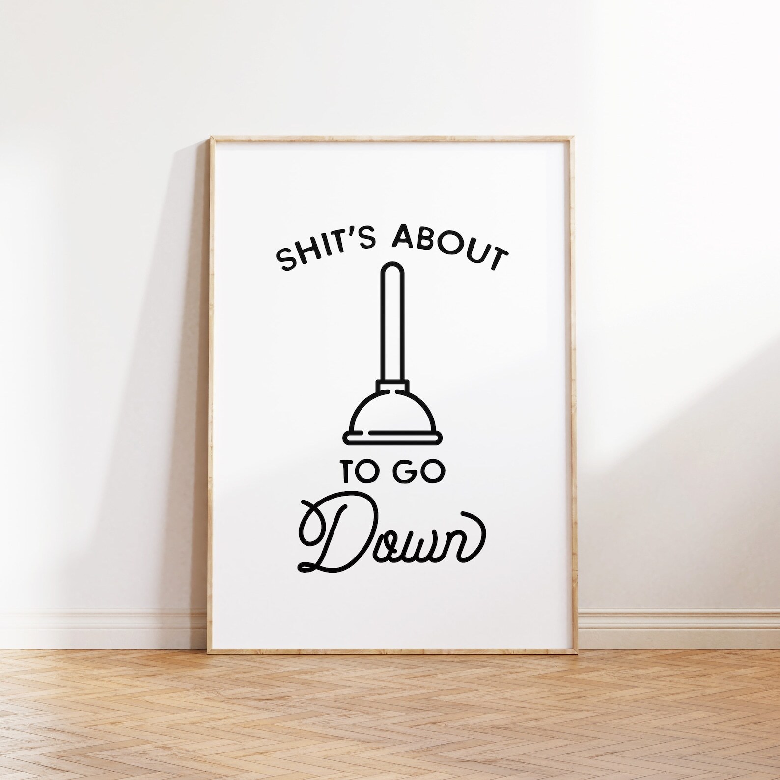 Funny Bathroom Signs Printable Wall Art Quirky Quotes Art For Bathroom Decor