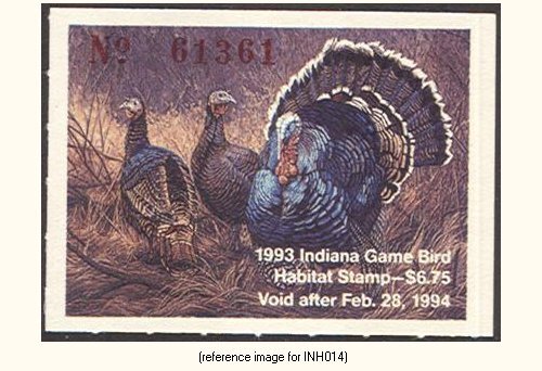 D2K Indiana Game Bird Stamp 1993-4 $6.75 (turkey) | eBay