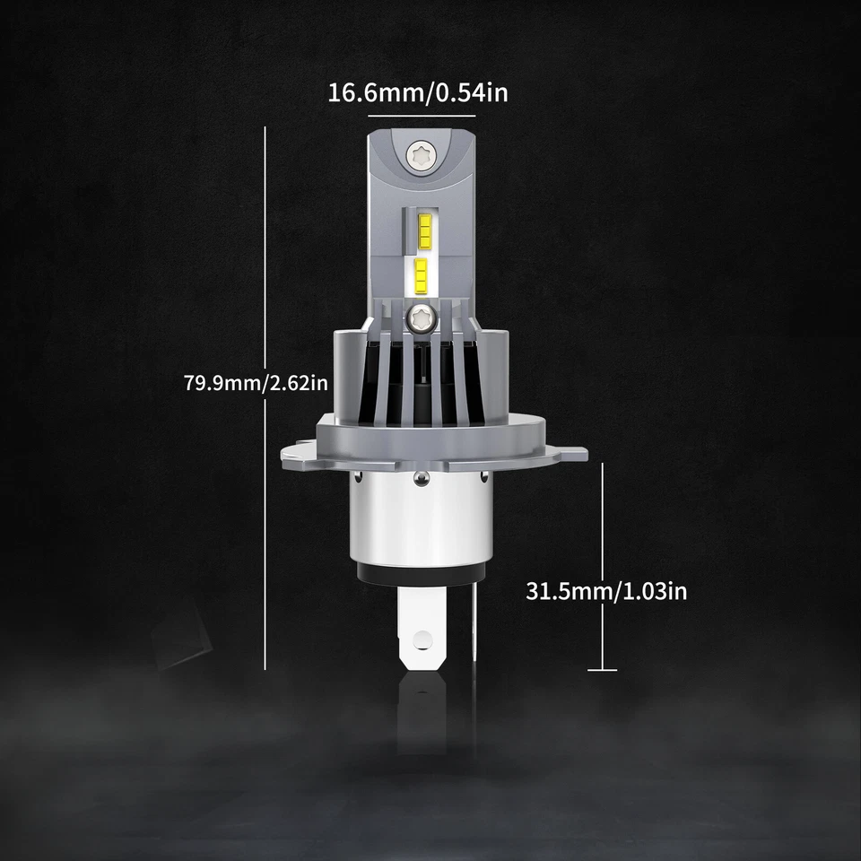 For Nissan X-Trail Sport Utility 2004-2012 LED Headlight High Low+Fog Lamp Bulbs - Image 2 of 4