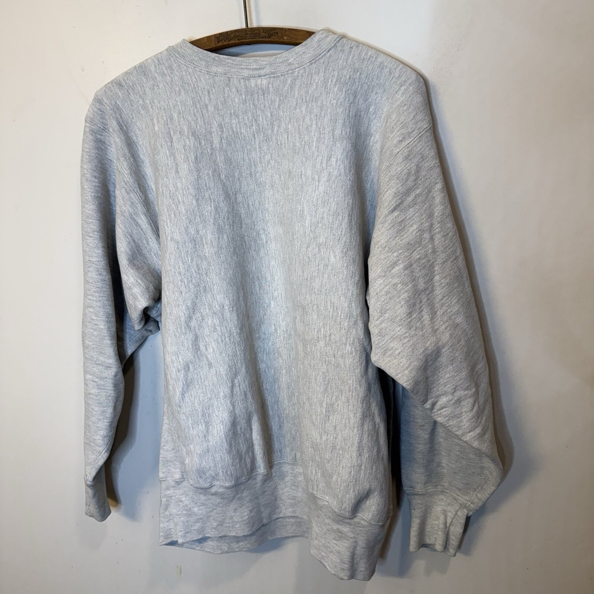80s Champion Reverse Weave XL Warmup Crewneck Sweatshirt Gray 
