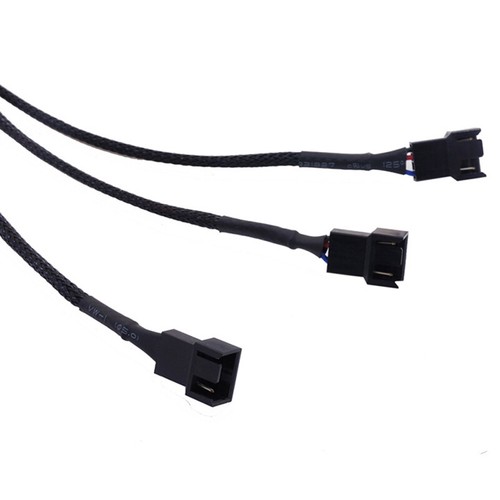 Copper 2/3/4 Way PWM 4Pin/3Pin Computer Connector Fan Power Extension CablEB.F, - Photo 7/8