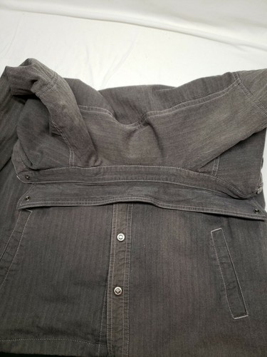 Mens Harley-Davidson Gray/Black Twill Quilted Shirt Jacket Medium - Picture 8 of 12
