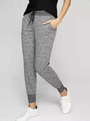 ATHLETA Flux Soft Stretch Jogger Pants #868915 Large L Heather