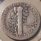 1918-D Mercury Dime 10c Denver Mint 90% Silver (#28w-8657) Winged Cap
