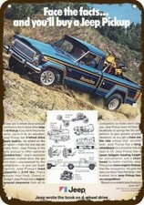 1978 Jeep Honcho J-10 4x4 Pickup Truck Vntg-look Decorative Replica Metal Sign 1978 Jeep Honcho J-10 4x4 Pickup Truck Vntg-look Decorative Replica Metal Sign