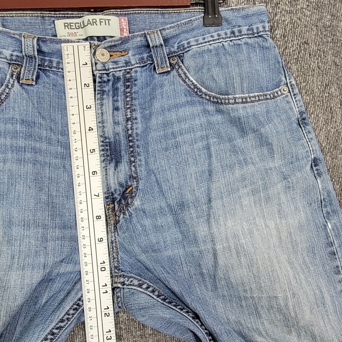 Levi's 505 Jeans Mens 32x27* Blue Regular Fit Medium Wash
