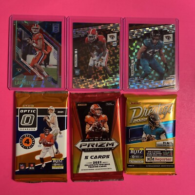  Trevor Lawrence #/499 Donruss Elite RC Campbell Schobert SP 3 Packs Jaguars!