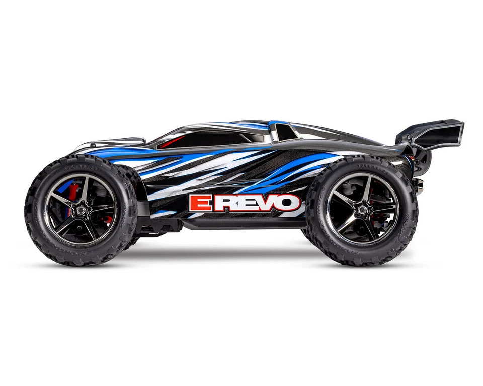 Traxxas E-Revo 1:16 blau RTR Brushed mit Akku und USB-C Ladegerät TRX71054-8-BLU - Bild 4 von 4