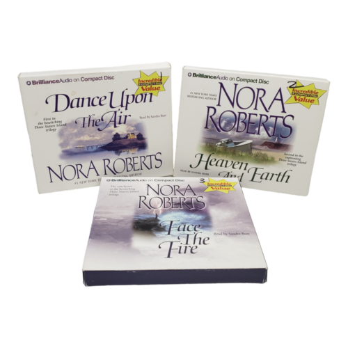 3 Nora Roberts Audiobooks Lot Three Sisters Island Trilogy Romance Books on CDs - Picture 1 of 7