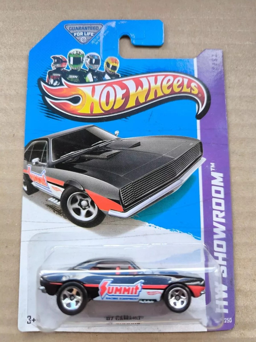 Hot Wheels LONG CARD 2013 SHOWROOM 67 CAMARO BLACK 244/250 | eBay