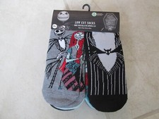 NEW 10 Pairs Nightmare Before Christmas Disney Low Cut Socks Sz 4-10