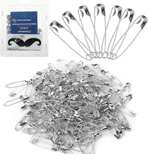 Mr. Pen- Safety Pins, 200 Pack, 1.1 Inch, Heavy 200 Silver 