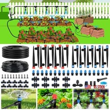 240FT Drip Irrigation System Kit Quick-Connect, Automatic Garden Watering
