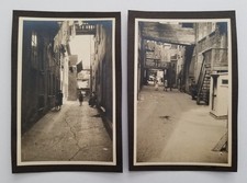 2 Vintage Old Photos Sous le Cap Street LAUNDRY DAY Old Quebec City Canada