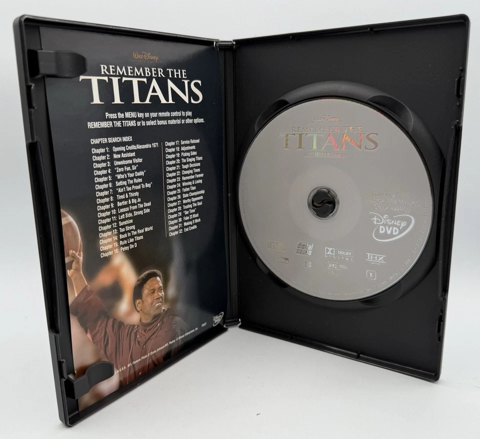 Remember The Titans DVD Fullscreen Denzel Washington Will Patton Donald Faison - Image 3 of 3