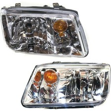 for VW for Jetta 2002-2005 2pcs Headlight Lamp Left and Right Clear Lens
