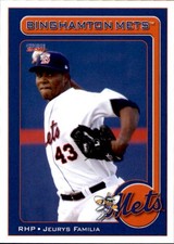 2011 Binghamton Mets Choice #10 Jeurys Familia Dominican Republic Baseball Card