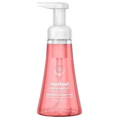 Method Foaming Hand Wash Pink Grapefruit Bathroom Kitchen Hand Soap NEW 10oz