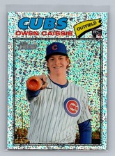 2026 Topps Heritage Owen Caissie #88 RC Silver Sparkle