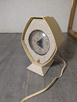 Vintage Brown & Bigelow Remembrance Electric Alarm Clock Mid Century Modern