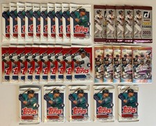 2023 TOPPS Series 1 + 2 DONRUSS PACK LOT (35) Sealed Gravity Retail Packs LOT