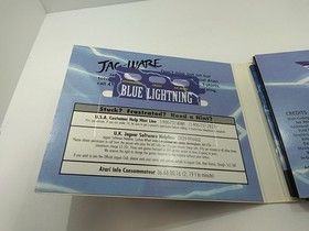 Atari Jaguar CD Blue Lightning Complete Game Case Manual And Overlay