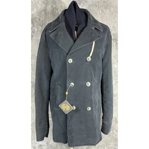 Camplin Men's Blue Brisbane Moss Pea Coat w/ Removable Liner sz 56 (13798) NEW - product listing photo