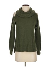 Hollister Women Green Turtleneck Sweater S