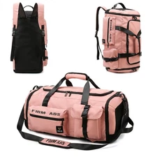 65L Gym Bag for Women, Travel Duffle, 3 in 1 Backpack, Shoes Compartment