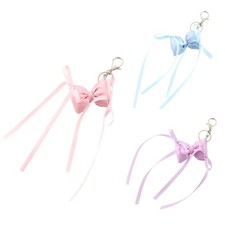 Practical Ribbon Bows Bag Pendant Stylish Keychain Bags Charm For Daily Use