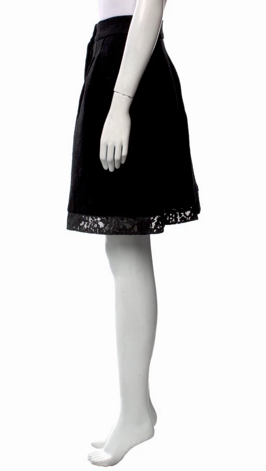 Chanel black lace skirt made in France Size: L | US10, FR42 Est. Retail $1,755.0 - Image 3 of 4