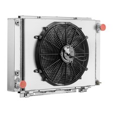 Aluminum Radiator For Ford Thunderbird T Bird 1961-1966 3 Row Core Shroud Cc64tb