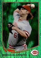 2013 Topps #161 Bronson Arroyo Emerald Foil