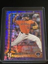 Ronel Blanco Purple Logofractor #72 Astros 2025 Topps Chrome /250
