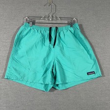 Patagonia Baggies Shorts Mens Medium Blue Linerless Unlined Swim Trunks