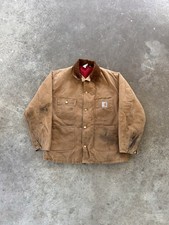 Vintage Carhartt Chore Coat 100 Year Anniversary Size 44