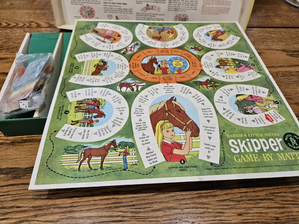 Vintage 1964 Barbies Little Sister Skipper Board Game By Mattel - Image 2 of 4