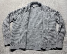 GAP Women  s Cotton Knit Open Cardigan Sweater Size XS/S Chunky Gray