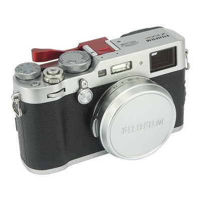 Haoge Blitzschuh Daumen Griff für Fujifilm Fuji X100F X-Pro2 XPro2 Kamera Rot