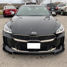 For 2018-2023 Kia Stinger GT-Line Painted Black Front Bumper Lip Bodykit Spoiler