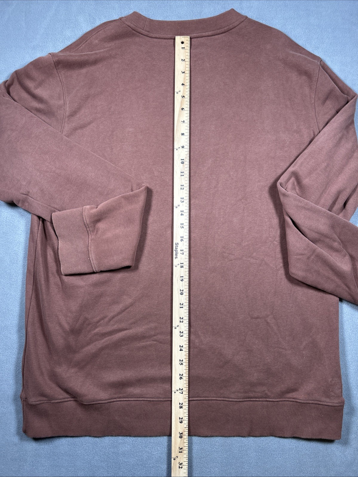 Vuori Cypress Crewneck Pullover Embroidered Sweatshirt Mens XXL V255 Maroon
