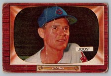 (76078) 1955 Bowman #263 Eddie Joost PR Cleveland Indians