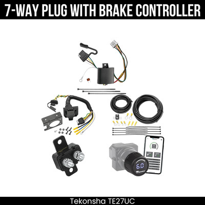 Tekonsha 7-Way Trailer Wiring Harness + Brake Control For 05-10 Honda Odyssey