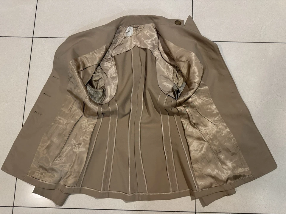 Chaqueta mujer ejército 1944 W.A.C. verano tropical estambre caqui 55-j-569-231 12S Foto 4 de 4