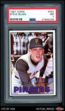 1967 Topps #562 Steve Blass Pirates PSA 7 - NM