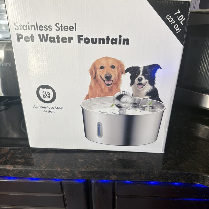 Stainless Steel Pet Water Fountain Filters 8l/237oz Capacity