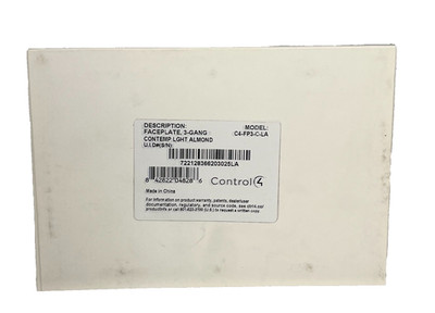 Control4 Faceplate 3-Gang Contemp,  C4-FP3-C-LA, Brand New