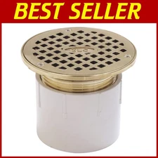 PVC Adjustable Drain - Nickel Top, Durable Construction