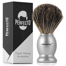 100 Original Pure Badger Shaving Brush, Engineered for The Best Gift For Him...