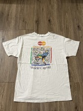vintage 1994 visa mastercard usa fifa world cup graphic soccer tee size L
